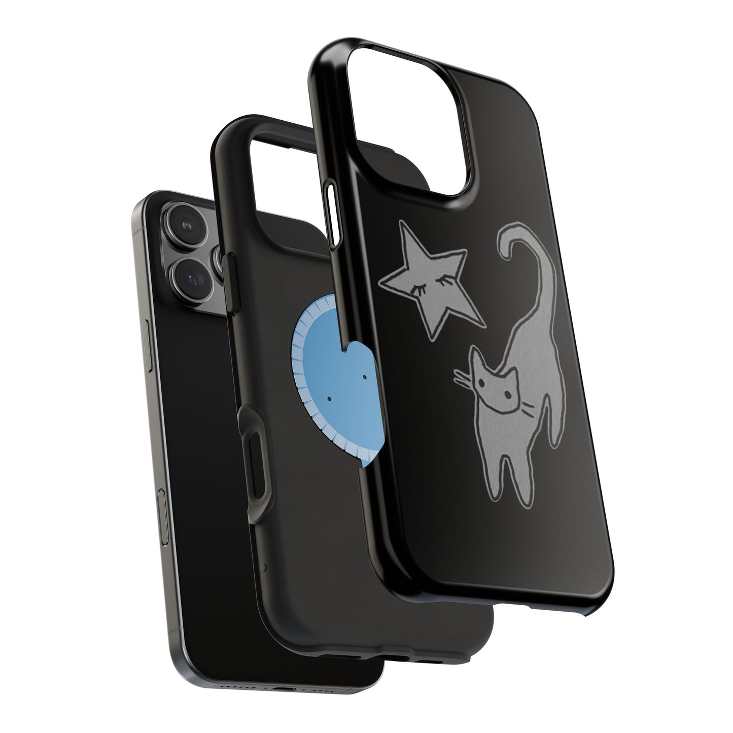MagSafe Cat and Star Phone Case
