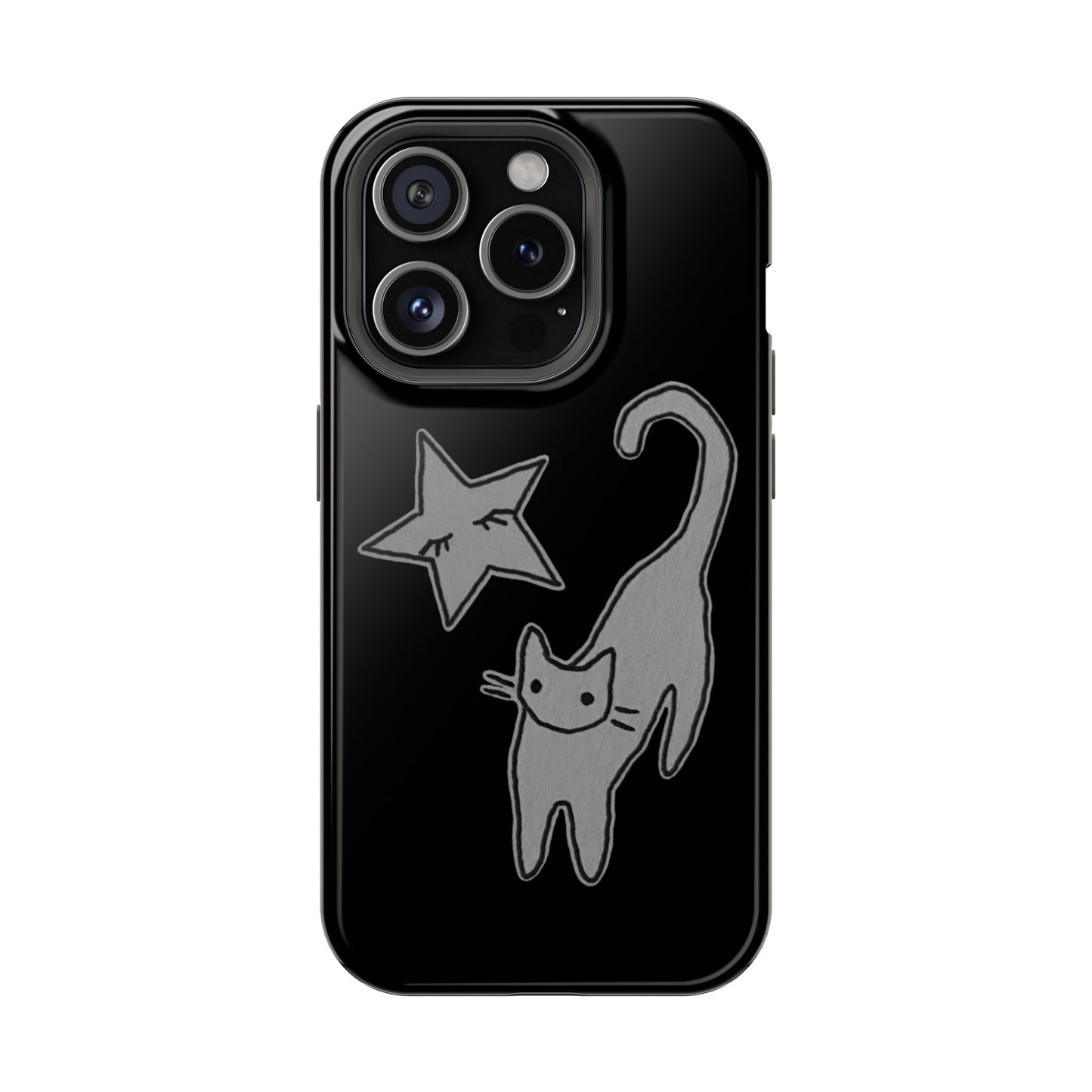 MagSafe Cat and Star Phone Case