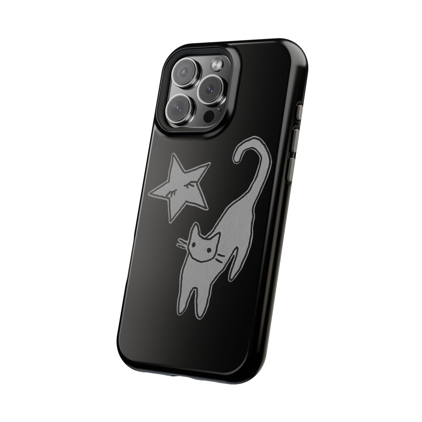 MagSafe Cat and Star Phone Case