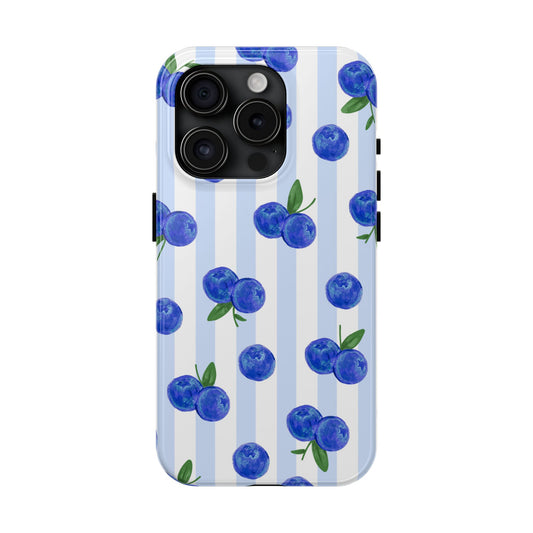 Blueberry Striped Phone Case