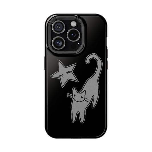 MagSafe Cat and Star Phone Case