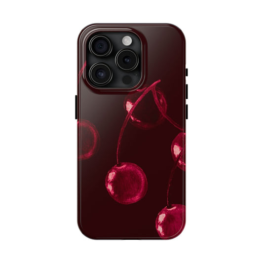Dark Red Cherry Phone Case