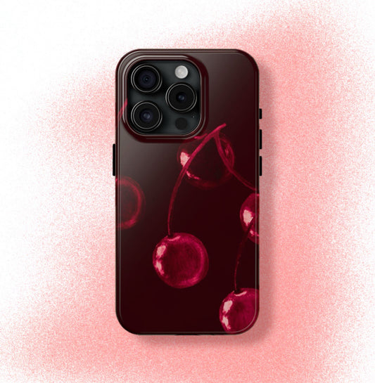 Dark Red Cherry Phone Case