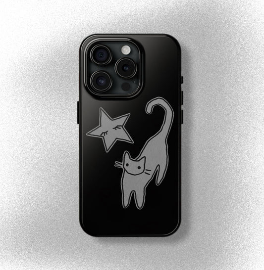 Cat and Star Phone Case