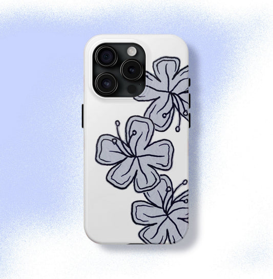 Blue Lilies Phone Case