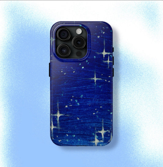 Dark Blue Stars Night Sky Phone Case