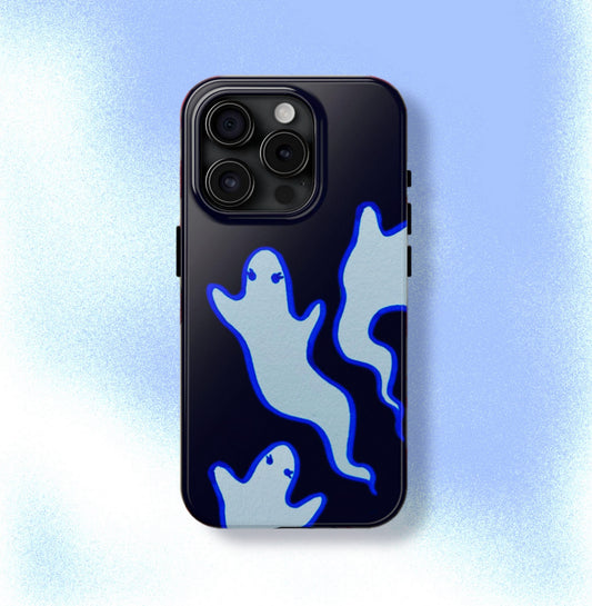 Blue Neon Ghosts Phone Case